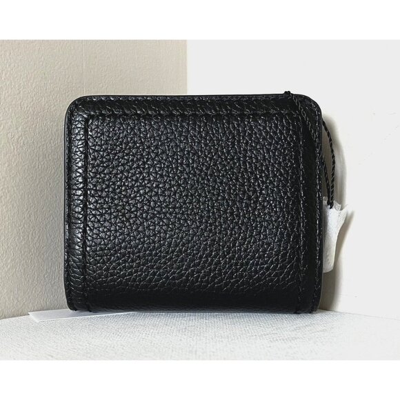 New Marc Jacobs Compact Bifold Wallet Leather Grey / Black Multi - Picture 2 of 6